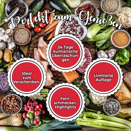 Food Advent Calendar Edition 2024 | 24 high-quality fitness surprises | Healthy snacks and superfoods – ideal for a conscious Christmas season | GreatVita
