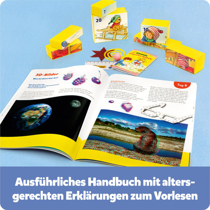 FRANZIS 67207 - My Friend Conni Advent Calendar, 24 experiments for the Christmas season, for children ages 5 and up