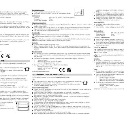 BRISA VW kollektsioon - Volkswageni 3D akuga valguskett aiavalgustusega peovalgusti GTI disain (sise-/3 m/LED/GTI/kuusnurkne)