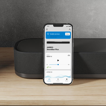 Sennheiser AMBEO Soundbar Plus teleri ja muusika jaoks - EL pistik - 3D ruumiline heli, virtuaalsed 7.1.4 kõlarid, sisseehitatud kaks subwooferit ja täiustatud voogedastusühendus
