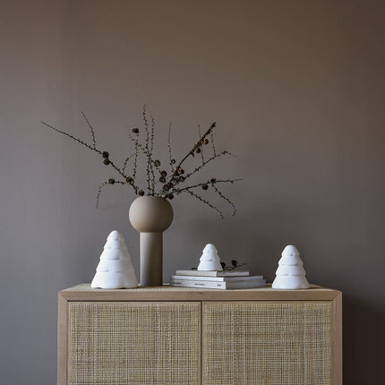 Cooee Design Lumine 10cm Valge, Keraamiline, Jõulupuu, Nulg, Jõulukaunistus