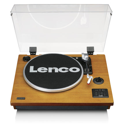 Lenco LS-55 plaadimängija integreeritud kõlaritega - Bluetooth-vastuvõtt - MP3 otsekodeering salvestusmeediale - 2 x 5 W RMS - USB-sisend - AUX - pruun