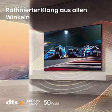 Hisense 75U8KQ Mini LED 4K ULED nutiteler - - 190,5 cm (75 tolli) Dolby Vision IQ ja Atmos, 120Hz paneel, Game Mode Pro, UHD AI ülesskaleerija, HDR10+, Bluetooth, Apple AirPlay, Alexa, antratsiithall [2023]