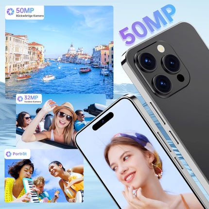 OUKITEL P1 mobiiltelefon ilma lepinguta - 24GB+256GB nutitelefon ilma lepinguta Android 14, 6,7-tolline AMOLED ekraan SIM-kaardivaba mobiiltelefon 5150mAh, 50MP+32MP kaamera, GPS, NFC, must