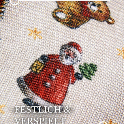Villeroy &amp; Boch Design Rug Nostalgic - Toy's Delight - Christmas Tree Blanket, Entrance Mat, Christmas Tree Rug for Living Room, Bedroom, Dining Room, Hallway - Green Multicoloured, 50x80 cm