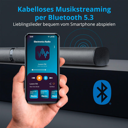 MEDION P64150 2-ühes teisendatav Bluetooth-teleri heliriba juhtmevaba subwooferiga (2.1 heliriba, 2 x 30 vatti, 60-vatine subwoofer, seinale kinnitatav, HDMI ARC CEC-ga, AUX, optiline sisend)