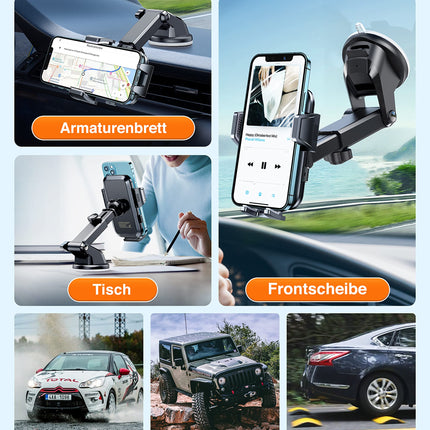 VANMASS 2025 【Newest &amp; Strongest】 Car Phone Holder Military-Grade Car Phone Holder【Over 20KG Suction Force】 Dashboard Windshield Car Mount Truck for iPhone 16 Pro Max 15 14 Samsung S24 Android