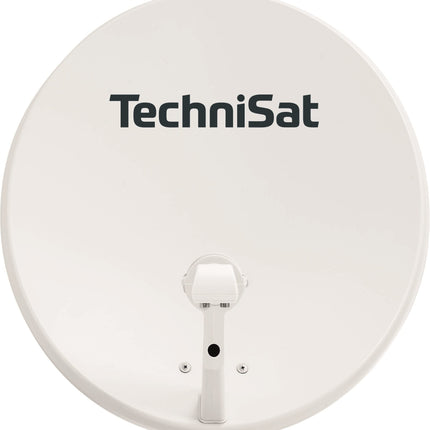 TechniSat TECHNITENNE 60 satelliitantenn 2 kasutajale (60 cm digitaalne satelliitsüsteem, komplekt sisaldab antenni mastikinnitusega ja universaalset kaksik-LNB-d) helehall