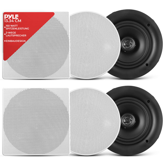 Pyle 13,3 cm lakke paigaldatav kõlar, 150 W laekõlar, laekõlar, seinakõlar, lamekõlar, kinnitussüsteem, kõrgsageduskõlar, kahesuunaline kõlar, igasse ruumi
