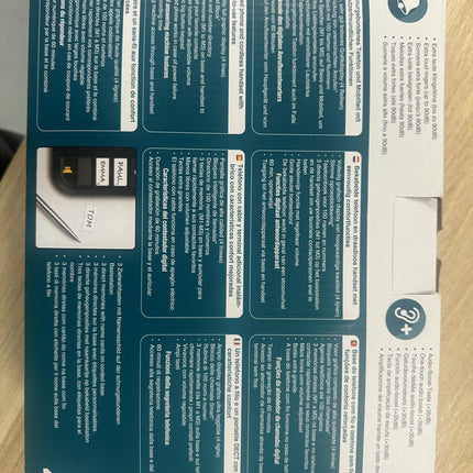 Amplicomms BigTel 1580 Combo DECT suurte nuppudega telefon, automaatvastaja, lisatelefon, helivõimendus, eriti valjud helinad, kuuldeaparaatidega ühilduv, must