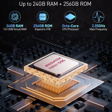 Ulefone Armor 24 õuenutitelefon Android 14 OS 24+256GB/SD-2TB, 22000mAh aku 1000LM telkimisvalgusti õuemobiiltelefon kaheksatuumaline, 6.78 FHD+ 120Hz ekraan, 64MP+64MP kaamera IP68 NFC/OTG/GPS 4G kahe SIM-kaardiga