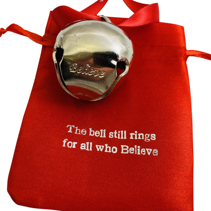 Westmon Works Faith Bell in Grey for Christmas Tree on Ribbon with Bag