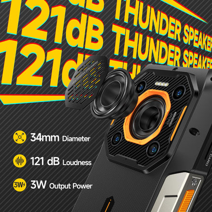 Ulefone Armor 26 Ultra Outdoor Mobile Phone 5G 2024, 200MP+64MP Camera 3.2X Telephoto Lens 24GB+512GB Android 13 Smartphone with 120W Fast Charging 6.78 inch FHD+ 120Hz 121dB Speaker 15600mAh Battery Black