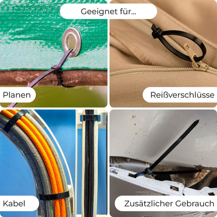 Mustad Bolt Dropper tõmblukuga kaablisidemed (1000 tk pakk), 22 kg - vastupidavad, iselukustuvad kvaliteetsed nailonist kaablisidemed sise- ja välistingimustes kasutamiseks - 28 cm, grillhari