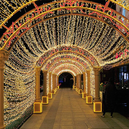 HENGMEI LED fairy lights, warm white outdoor and indoor fairy lights with 8 light modes for Halloween decoration, Christmas lighting, garden, wedding, party decoration, 50m 500LEDs