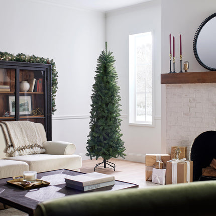 National Tree Company Kingswoodi kunstkuusk alusega, 2,1 m, roheline