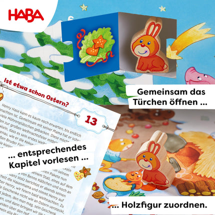 HABA advendikalender – Jõulud talus – 3D mängumaastik 24 armsa puidust figuuriga – jõulukalender lastele vanuses 2 aastat ja vanemad - 1303156001