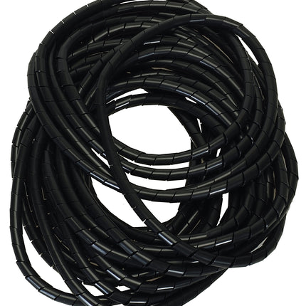Flexible cable spiral hose bundling - bundling range Ø 4-50 mm length 10 m BLACK