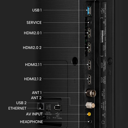 Hisense 85U7KQ (85 inch) TV 4K Mini LED ULED HDR Smart TV, Quantum Dot, 120Hz, HDMI 2.1, Game Mode Pro, Dolby Vision IQ &amp; Atmos, Bluetooth, Alexa Built-in, Anthracite