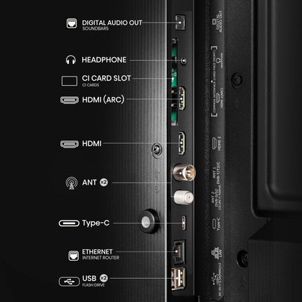 Hisense 32A5NQ 80 cm (32-tolline) QLED-teler Full HD, nutiteler, kolmekordne tuuner, tehisintellektiga spordirežiim, Dolby Atmos, teleriga jagamine, kahekordne positsioneerimine, WiFi, mängu- ja hotellirežiim, must [2024]