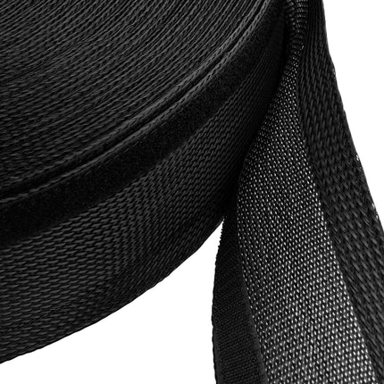 PureMounts PM-SOCKS-85B-50 universaalne polüesterkaabliümbris (takjakinnitus, 85 mm, pikkus: 50 m rull) must