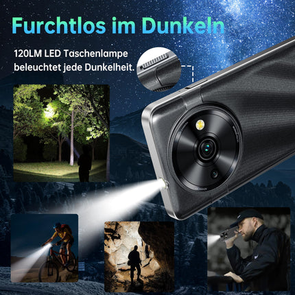 OUKITEL C59 Pro Android 15 nutitelefon lukustamata - 10000mAh 24GB+256GB 6.88-tolline 90Hz mobiiltelefon Odav 13MP+5MP kaamera 120LM taskulamp, NFC, GPS, kahe SIM-kaardiga 4G SIM-kaardita mobiiltelefonid, lilla