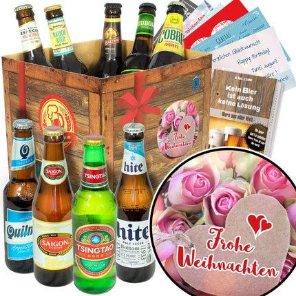 Merry Christmas/Beers from around the world/Christmas gift set