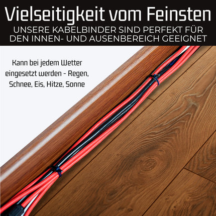 Mustad Bolt Dropper tõmblukuga kaablisidemed (1000 tk pakk), 22 kg - vastupidavad, iselukustuvad kvaliteetsed nailonist kaablisidemed sise- ja välistingimustes kasutamiseks - 28 cm, grillhari