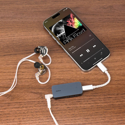 Geekria Pocket Box 3 USB-C kaasaskantav kõrvaklapivõimendi, 4,4 mm tasakaalustatud väljund ja 3,5 mm stereo väljund, Mini Hi-Fi DAC kahekiibiline CS43131, toetab kuni 384 kHz/32-bitist