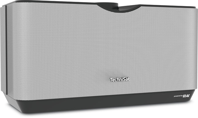 TechniSat AUDIOMASTER MR3 – 90-vatine ELAC WiFi kõlar ja internetiraadio (UPnP/DLNA heli voogedastusega, mitmetoaline kõlar internetiraadio, Spotify ja Bluetoothi ​​jaoks) must/hõbedane