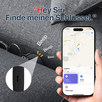 MiLi MiTag võtmeleidja Apple Find My rakendusele (ainult iOS), võtmeleidja, Bluetoothi ​​nutikas jälgimissilt pagasi/juhtmeta/kottide jaoks, IP67 veekindel, vahetatav aku, 4 tk pakis