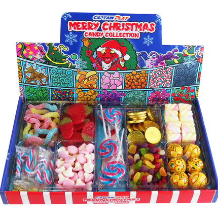 Christmas decoration candy bar with 900g of Christmas sweets for decorating and decorating, CAPTAIN PLAY ready-made Christmas candy bar, special gift idea for Christmas