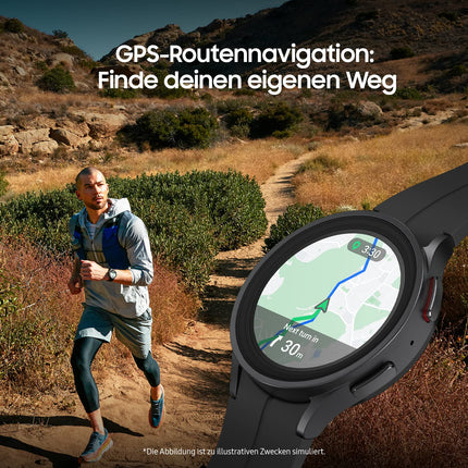 Samsung Galaxy Watch5 Pro Smartwatch, Health Features, Fitness Tracker, Long-Lasting Battery, Bluetooth, 45 mm, Black Titanium, Includes 36-Month Warranty [Exclusively at Amazon]