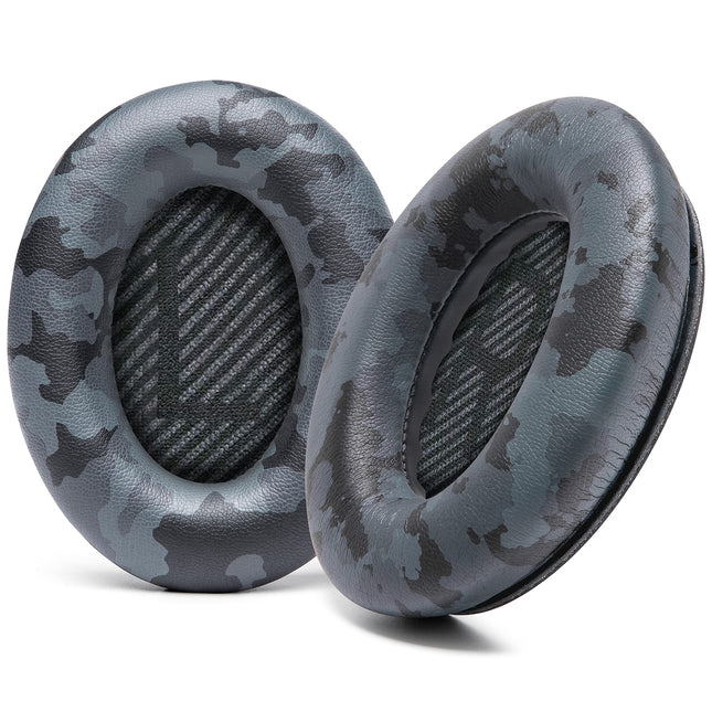 WC Wicked Cushions Replacement Ear Pads Compatible with Bose QuietComfort 35 (QC35) &amp; QuietComfort 35ii (QC35ii) Headphones &amp; More - Improved Comfort &amp; Durability | Black Camo