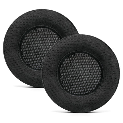 WC Freeze Virtuoso – Replacement hybrid fabric ear cushions with cooling gel for the Corsair Virtuoso gaming headset, manufactured by Wicked Cushions, with improved thickness and sound isolation | Black