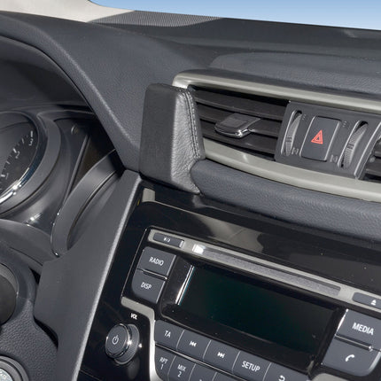 KUDA mobiiltelefonihoidik Nissan Qashqai ja Nissan X-Trailile alates 11/2013 - telefonikonsool nutitelefonide, mobiiltelefonide, navigatsioonisüsteemide ja muu jaoks - kunstnahast konsool, must, 5515