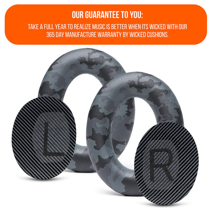 WC Wicked Cushions Replacement Ear Pads Compatible with Bose QuietComfort 35 (QC35) &amp; QuietComfort 35ii (QC35ii) Headphones &amp; More - Improved Comfort &amp; Durability | Black Camo