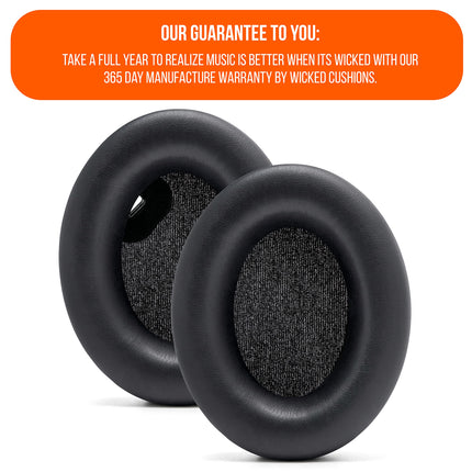 WC Wicked Cushions Extra Thick Ear Pads for Sony WH1000XM4 Headphones – Soft PU Leather, Luxurious Noise-Isolating Memory Foam, Works with Ear Sensor | Black
