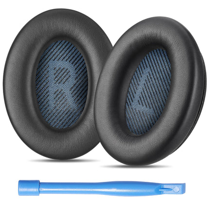 Bose SoundLink Around-Ear 2 kõrvaklappide vahetuskõrvapadjad - tähtedega 'L' ja 'R' ning õige värvi ja kujuga lõngaga (SLAE2, must)