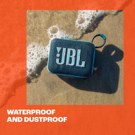 JBL Go 4 - Blue – Portable Bluetooth speaker with JBL Pro Sound, deep bass and playtime boost function – Waterproof and dustproof – 7 h battery life