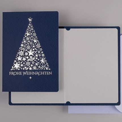 Art Nuvo Christmas cards with envelopes and inserts – Set of 10 exclusive Christmas cards