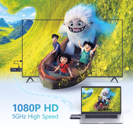 Juhtmevaba HDMI-saatja nutika LED-ekraaniga, juhtmevaba HDMI-saatja mitme sülearvuti jaoks (ainult saatja, vastuvõtja sidumine on vajalik)