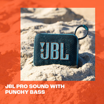 JBL Go 4 - Red – Portable Bluetooth speaker with JBL Pro Sound, deep bass, and Playtime Boost function – Waterproof and dustproof – 7 h battery life