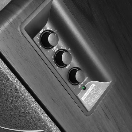 Edifier Studio R1280DB 2.0 aktiivkõlarid, juhtmevabad Bluetooth-riiulikõlarid mustas värvitoonis