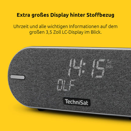 TechniSat DIGITRADIO BT 2 - portable premium Bluetooth speaker with DAB+ digital radio (FM, clock, alarm timer, water-resistant casing, favorites memory, AUX-in, battery, 20 watts) anthracite
