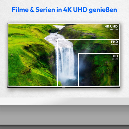 MEDION X15531 (MD 30252) 138,8 cm (55-tolline) televiisor (Fire TV, 4K nutiteler, Dolby Vision HDR, Dolby Atmos, Netflix, Prime Video)