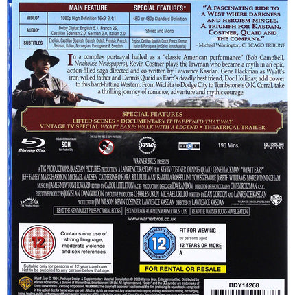 Wyatt Earp [Blu-ray] [Suurbritannia import]