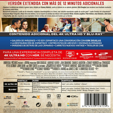 Espartaco (4k uhd + BD) - BD