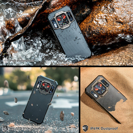 OUKITEL WP30 Pro Outdoor Mobile Phone 5G - 24+512GB Dimensity 8050 Outdoor Smartphone Without Contract, 11000mAh/120W, 108MP+20MP Night Vision, 6.78" FHD+ 120Hz Dual Display, IP68 Android 13, WiFi 6, NFC