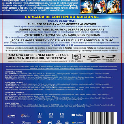 Regreso al Futuro 1-3 (4k Ultra-HD + blu-ray + blu-ray lisad)